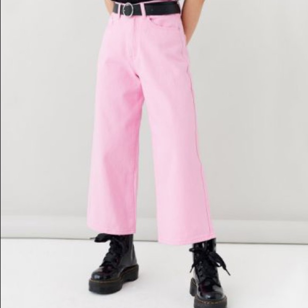 LEE cropped wide leg jeans size: 26/31